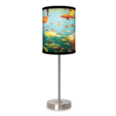 Aquarium Table Lamp with Brushed Nickel Base - Bed Bath & Beyond